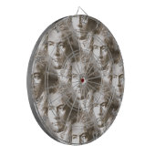 Beethoven Portrait Pattern Dartbord (Voorkant Links)