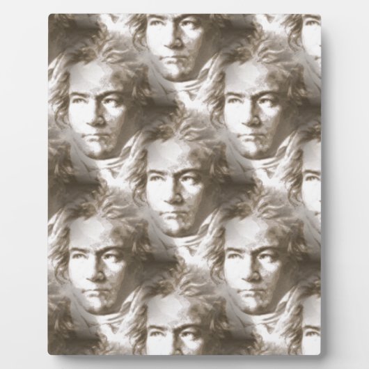 Beethoven Portrait Pattern Fotoplaat (Voorkant)