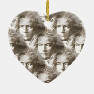 Beethoven Portrait Pattern Keramisch Ornament