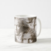 Beethoven Portrait Pattern Koffiemok (Voorkant rechts)