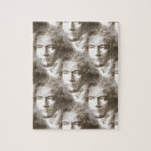 Beethoven Portrait Pattern Legpuzzel (Verticaal)