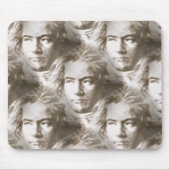 Beethoven Portrait Pattern Muismat (Voorkant)