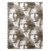 Beethoven Portrait Pattern Notitieboek (Voorkant)