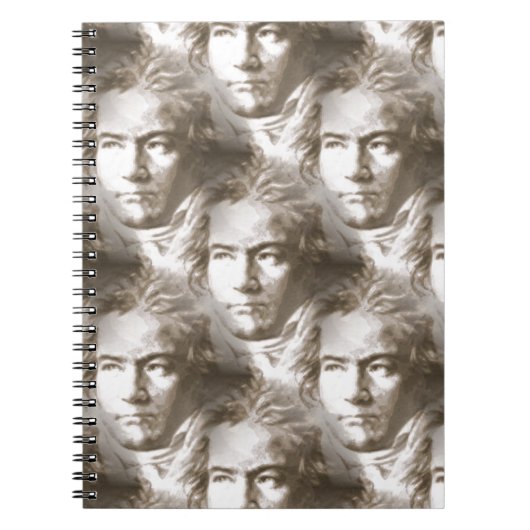 Beethoven Portrait Pattern Notitieboek (Voorkant)