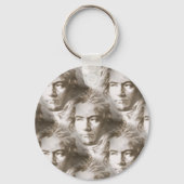 Beethoven Portrait Pattern Sleutelhanger (Voorkant)