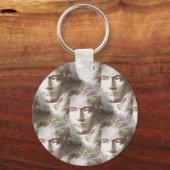 Beethoven Portrait Pattern Sleutelhanger (Voorkant)