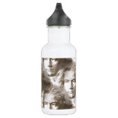 Beethoven Portrait Pattern Waterfles (Rechts)