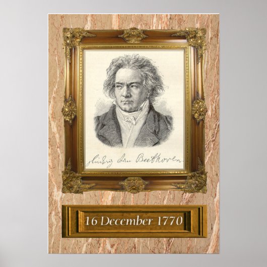 Beethoven Portrait Poster (Voorkant)