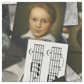 Beethoven Portraits Fabric Stof (Close Up)
