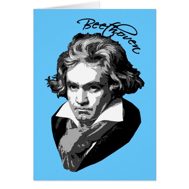 Beethoven Portret op T-shirten, -Mokken, -cadeaus (Voorkant)