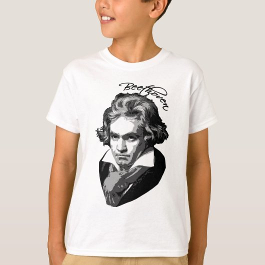 Beethoven Portret op T-shirten, -Mokken, -cadeaus T-shirt (Voorkant)