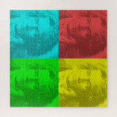 Beethoven portret op vierkantjes legpuzzel (Horizontaal)