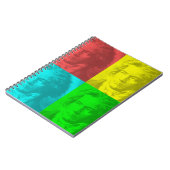 Beethoven portret op vierkantjes notitieboek (Linkerzijde)