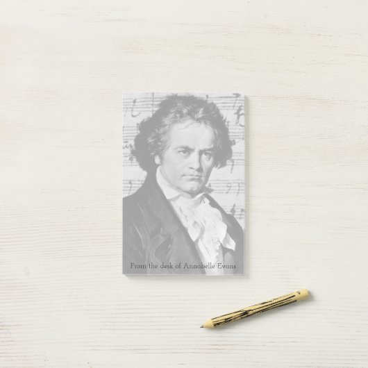 Beethoven Post-it® Notes (Op bureau)
