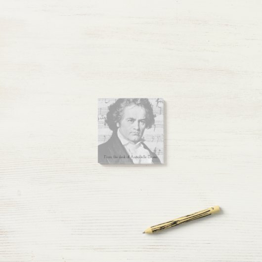 Beethoven Post-it® Notes (Op bureau)