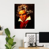 Beethoven Poster (Thuiskantoor)