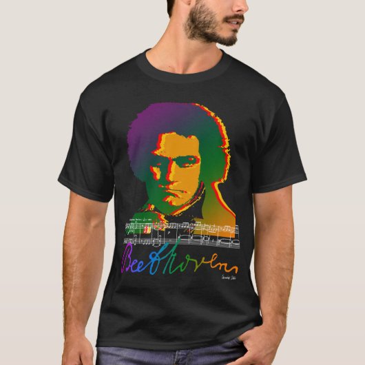 BEETHOVEN PYSCHODELIC T-SHIRT (Voorkant)