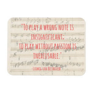 Beethoven Quote Magnet Magneet