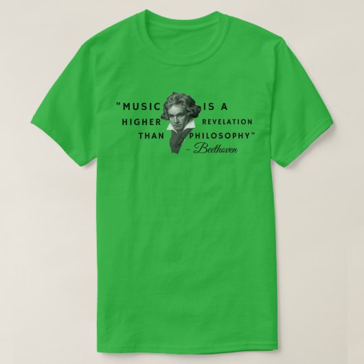 Beethoven quote t-shirt (Design voorkant)