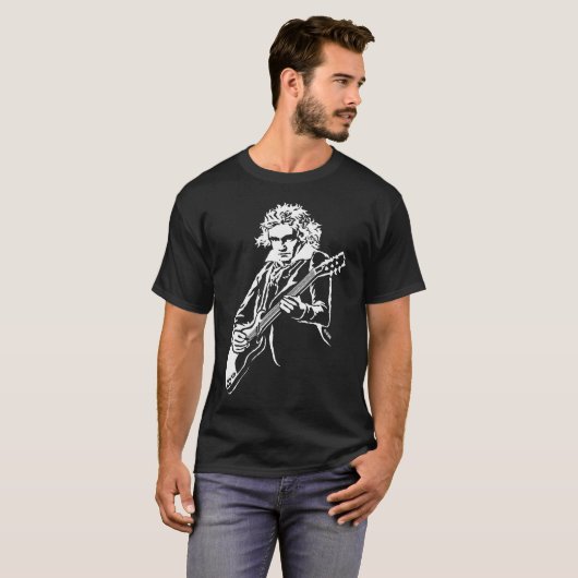 Beethoven Rock! T-shirt (Voorkant volledig)