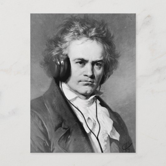 Beethoven Rocks Briefkaart (Voorkant)
