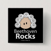 Beethoven Rocks Button (Voorkant)