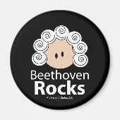 Beethoven Rocks Magnet (Voorkant)