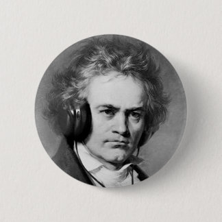 Beethoven Rocks Ronde Button 5,7 Cm