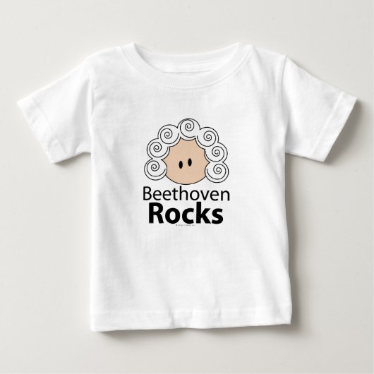 Beethoven Rocks T shirt (Voorkant)
