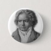 Beethoven Ronde Button 5,7 Cm (Voorkant)