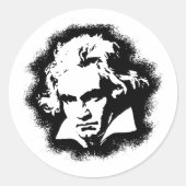 Beethoven Ronde Sticker (Voorkant)