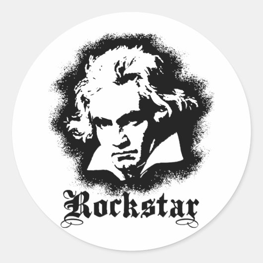 Beethoven Ronde Sticker (Voorkant)