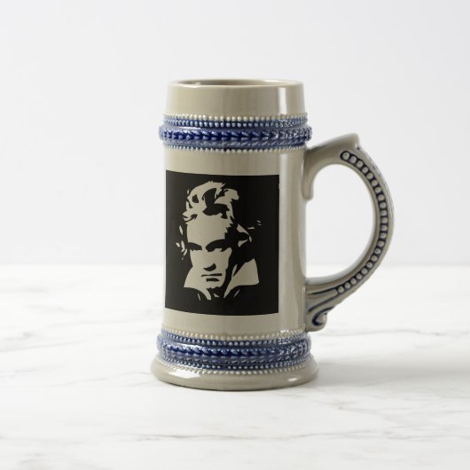 Beethoven Stein Bierpul (Rechts)