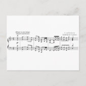 Beethoven Symfonie #9 (zwart) Briefkaart (Voorkant)