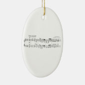 Beethoven Symfonie #9 (zwart) Keramisch Ornament (Rechts)