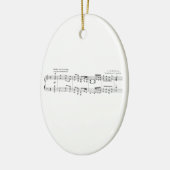 Beethoven Symfonie #9 (zwart) Keramisch Ornament (Links)