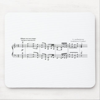 Beethoven Symfonie #9 (zwart) Muismat