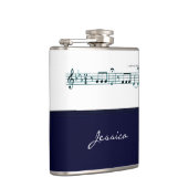 Beethoven Symfonie nr. 5 (blauw) Heupfles (Rechts)