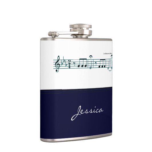 Beethoven Symfonie nr. 5 (blauw) Heupfles (Rechts)