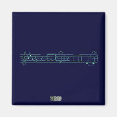 Beethoven Symfonie nr. 5 (blauw) Magneet (Voorkant)