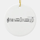 Beethoven Symphony nr. 5 Keramisch Ornament (Voorkant)