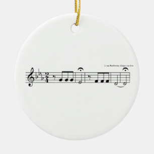Beethoven Symphony nr. 5 Keramisch Ornament