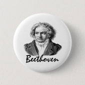 Beethoven T-shirts en cadeaus Ronde Button 5,7 Cm (Voorkant)