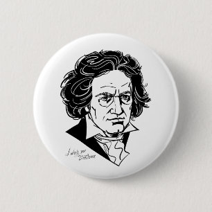 Beethoven-tr Ronde Button 5,7 Cm