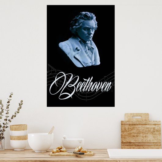 Beethoven van Moonlight 36 x 24 Poster (Keuken)