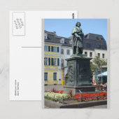 Beethoven (volledig) Statue Bonn Duitsland Briefkaart (Voorkant / Achterkant)