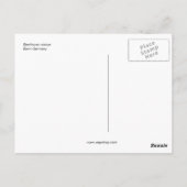 Beethoven (volledig) Statue Bonn Duitsland Briefkaart (Achterkant)