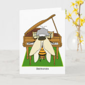 Beethoven - Wenskaart Kaart (Gele Bloem)