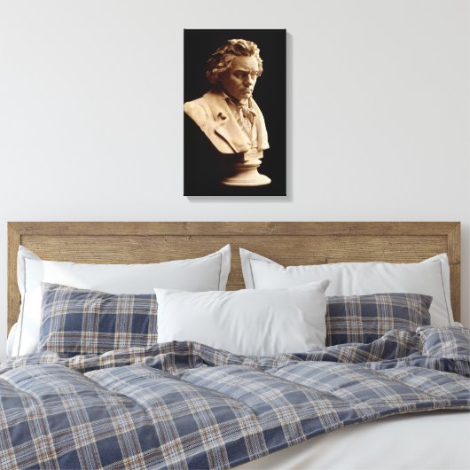 Beethovenbasue Canvas Afdruk (Insitu (Slaapkamer))