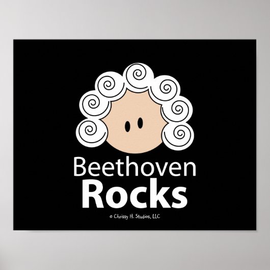 BeethovenRocks Beethoven Poster (Voorkant)